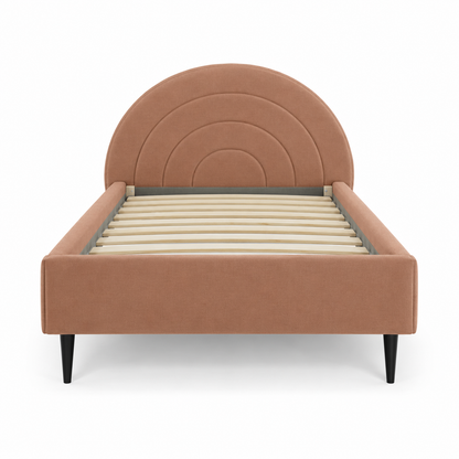 RAINBOW Bed (Children) — digital front-view visualization; original upholstery retained