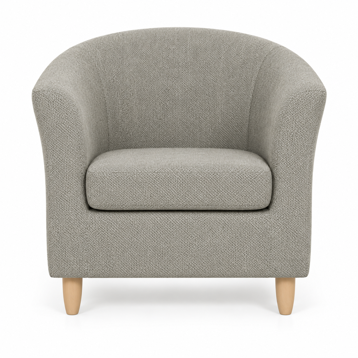 Chair Casper (Relaxation) — digital front-view visualization in HARRY 5/1 LIGHT BROWN
