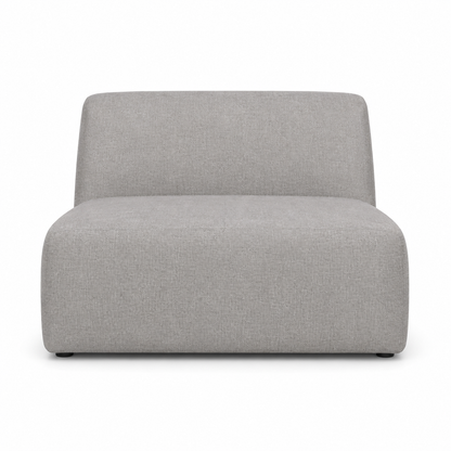 Loft Armchair — digital front-view visualization; original upholstery retained