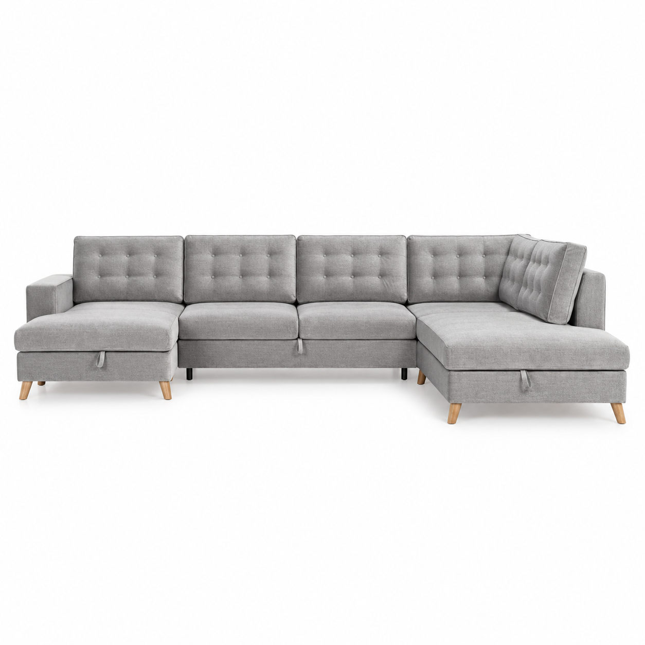 Sofa Porto Sleeping (Corner U shape) — digital front view in original upholstery