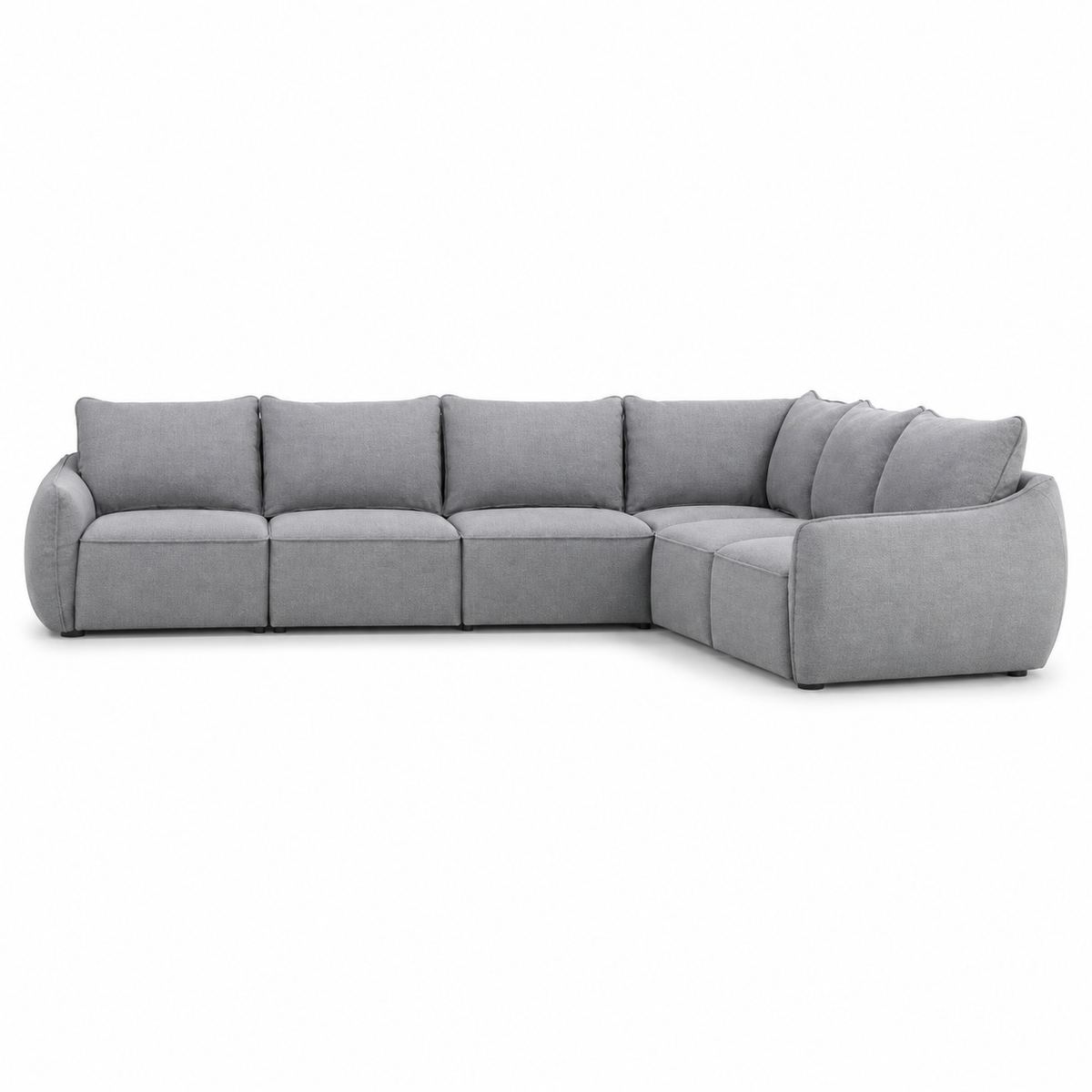 Scherman Sofa (Closed Corner, 3+2) — digital front view in original upholstery