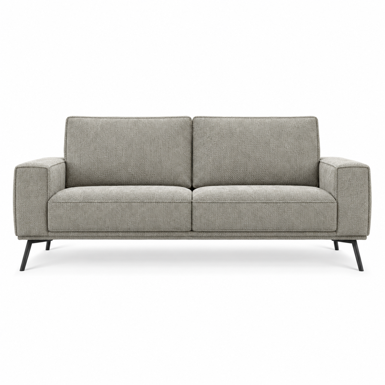 Sofa Amsterdam (Double) — front-view upholstery visualization in HARRY 5/1 LIGHT BROWN