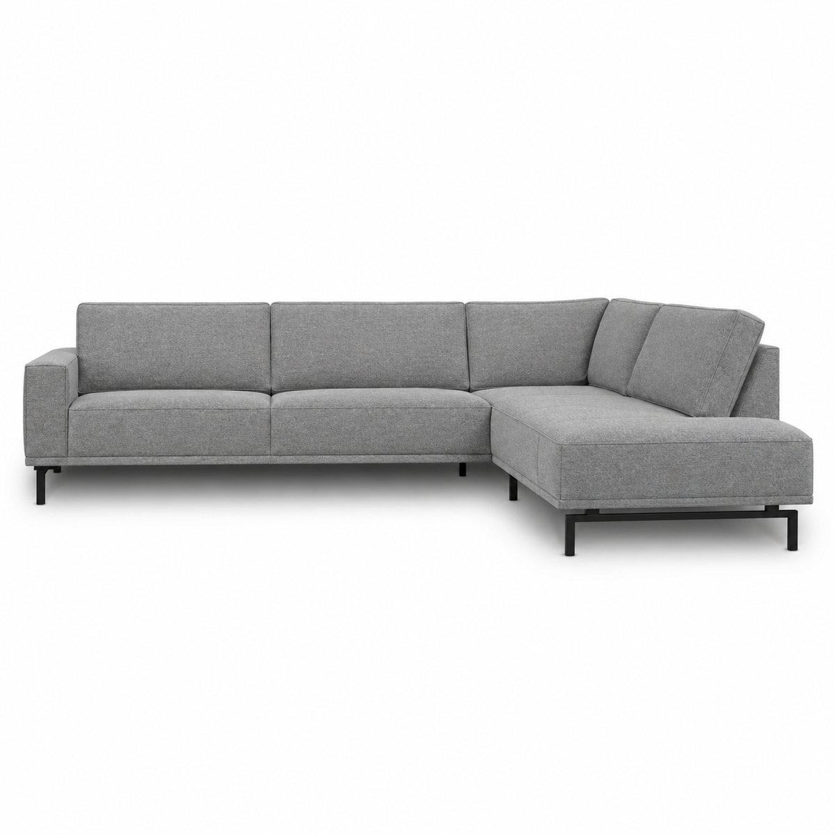 Sofa CALAND (Open Corner) — digital front view in original upholstery