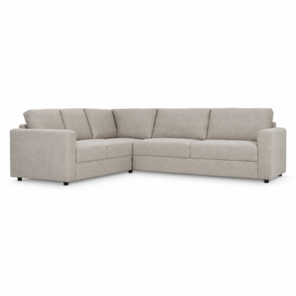 Sofa DEN (Closed corner) — digital front-view visualization, original upholstery retained