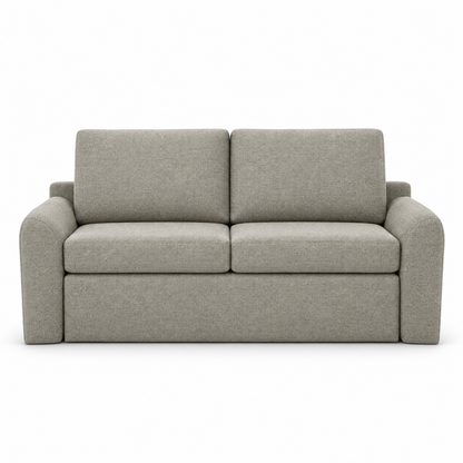 Sofa ELBA (Double) — digital front-view visualization in HARRY 5/1 LIGHT BROWN