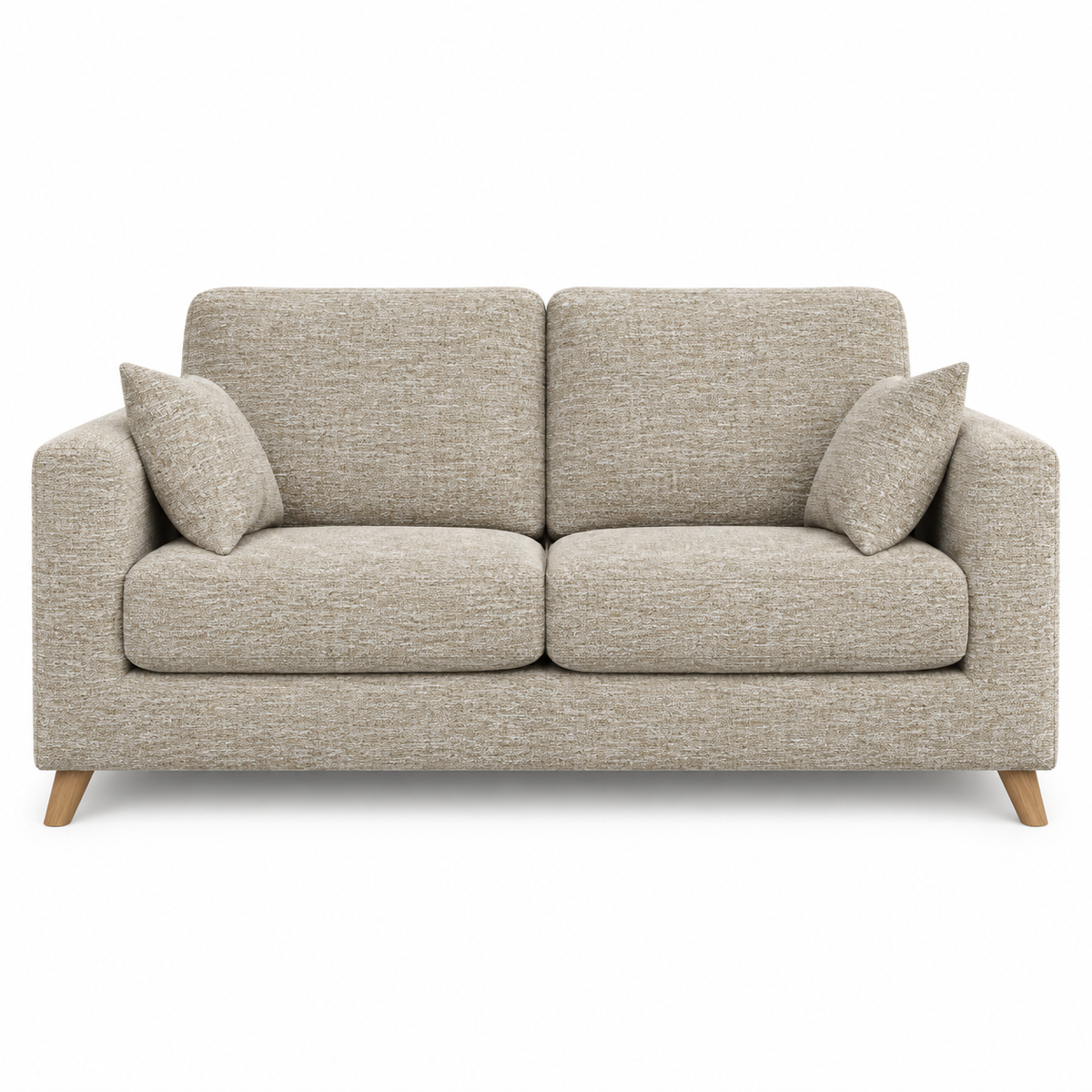 Sofa FARIA (Double) — digital front-view visualization in TUCKER 8 BEIGE