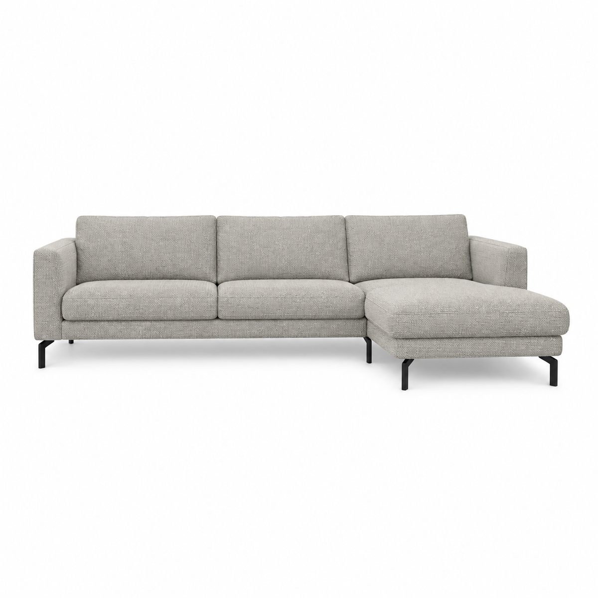 Sofa Gomero (Corner) — front-view upholstery visualization in HARRY 8 BEIGE