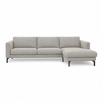 Sofa Gomero (Corner) — front-view upholstery visualization in HARRY 8 BEIGE