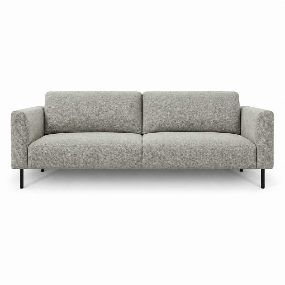 HERO Sofa (Three-Seater) — front-view upholstery visualization in HARRY 5/1 LIGHT BROWN