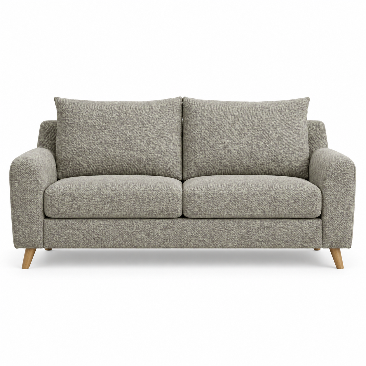 Sofa LEWIS (Double) — digital front-view visualization in HARRY 5/1 LIGHT BROWN