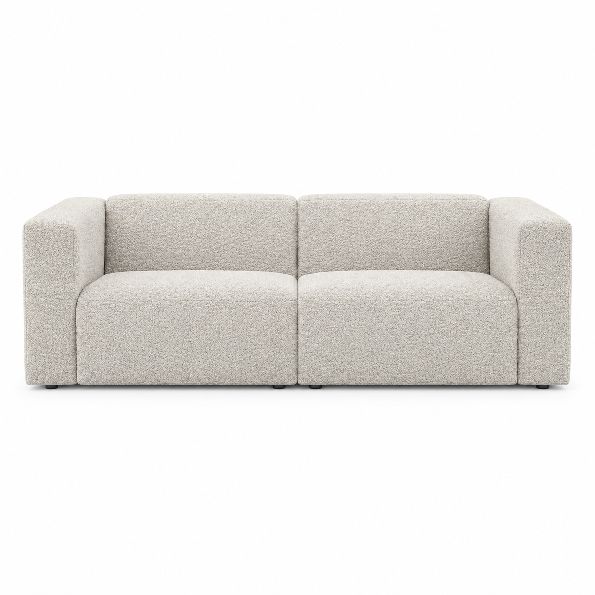 Sofa LIMA (Three-seater) (Modular) — front-view upholstery visualization in NOW OR NEVER 8 BEIGE
