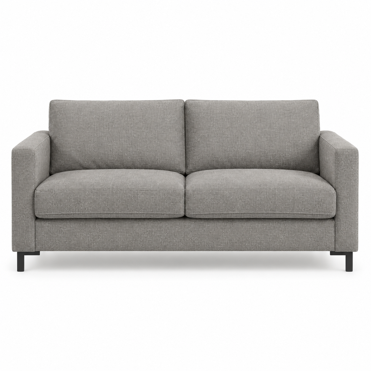 Sofa MANDAL (Two-seater) — digital front-view visualization in STORM 3/3 WARM GREY