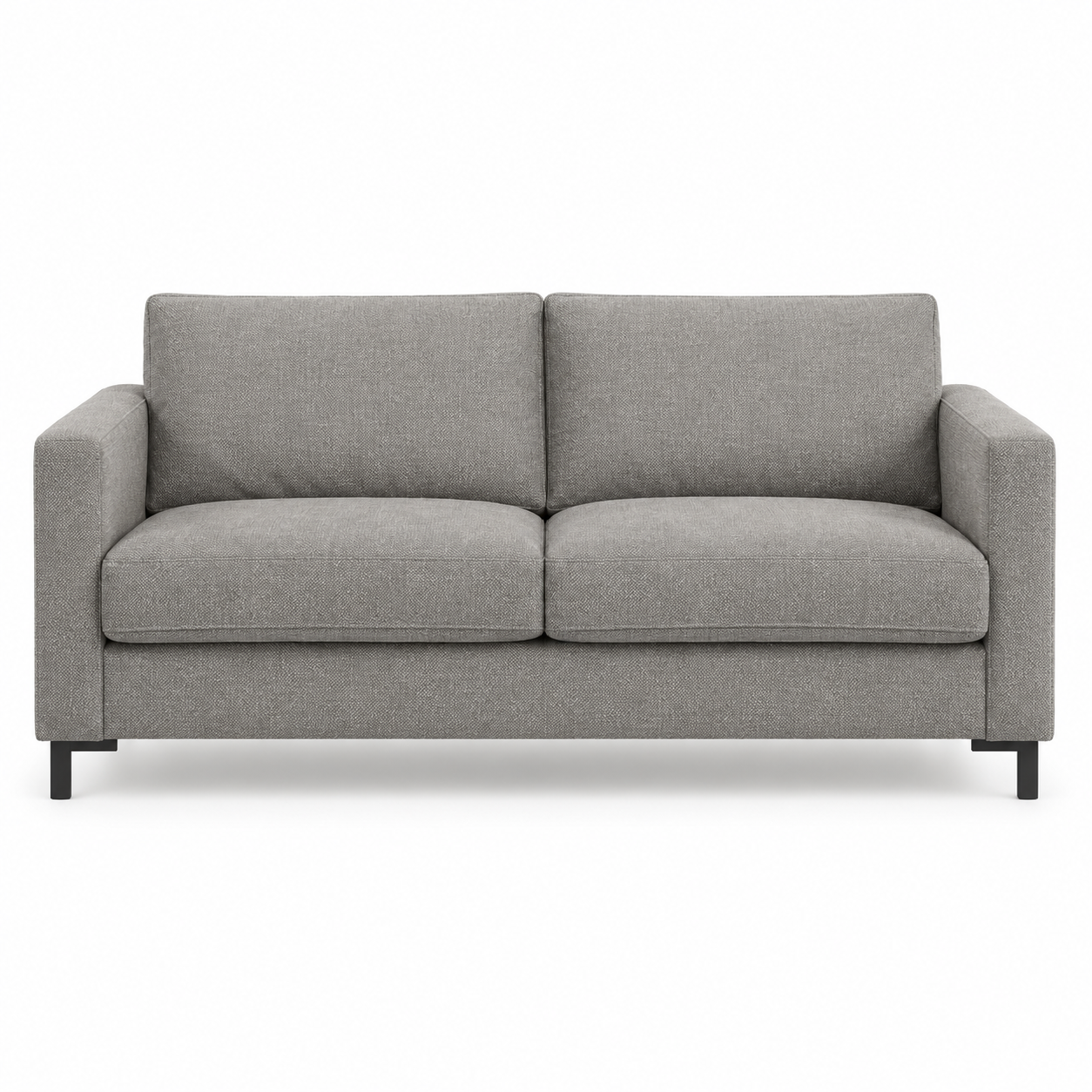 Sofa MANDAL (Two-seater) — digital front-view visualization in STORM 3/3 WARM GREY