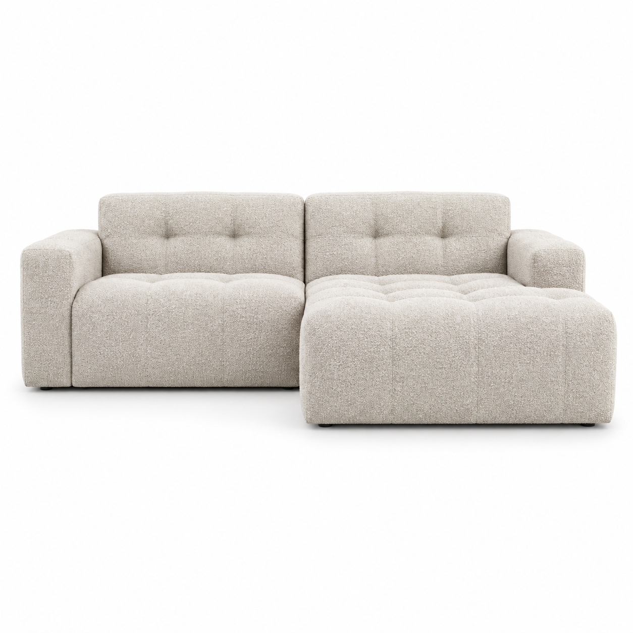 MAXEL Sofa (Corner) (Modular) — digital front-view visualization in NOW OR NEVER 8 BEIGE