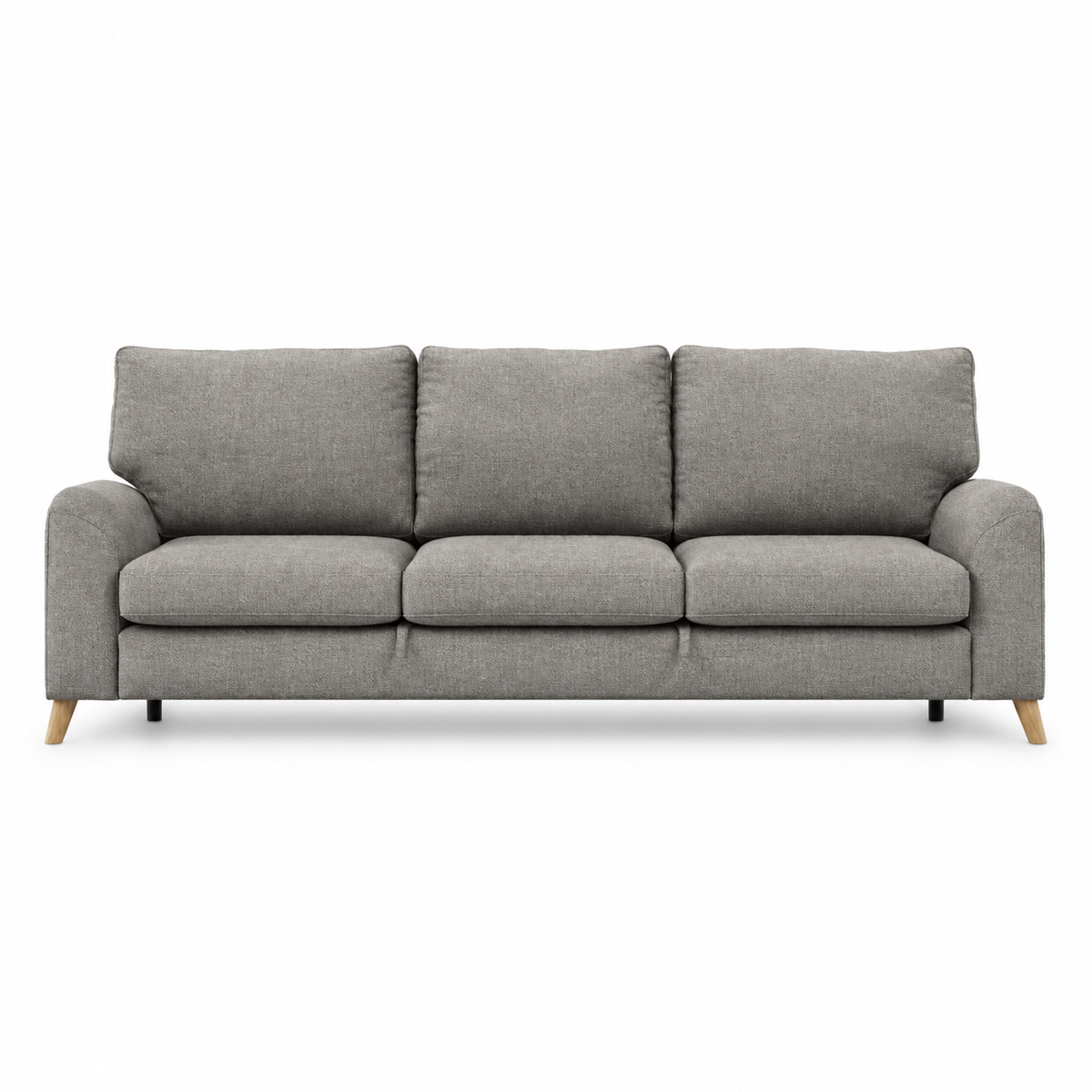 Sofa Merlin Sleeping (Three-seater) — digital front-view visualization in STORM 3/3 WARM GREY