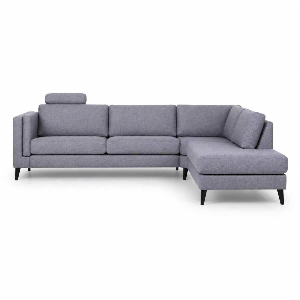Sofa Messi (Open Corner) — digital front view in original upholstery