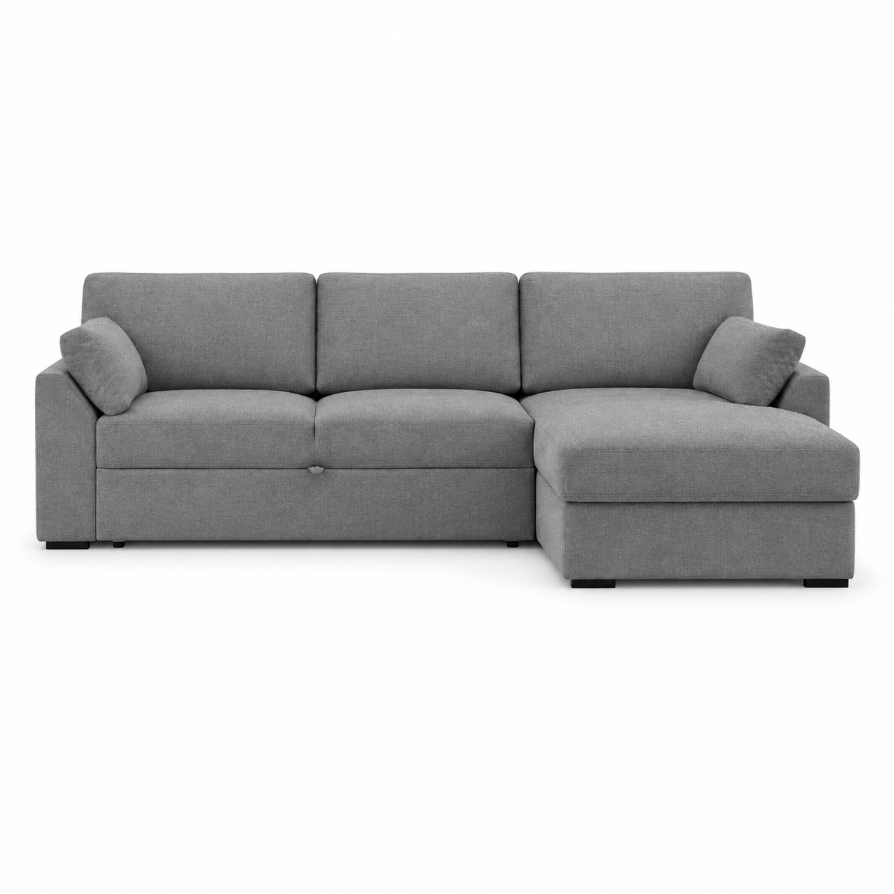 Modern Sleeping Sofa (Corner Chaise) — digital front view in original upholstery