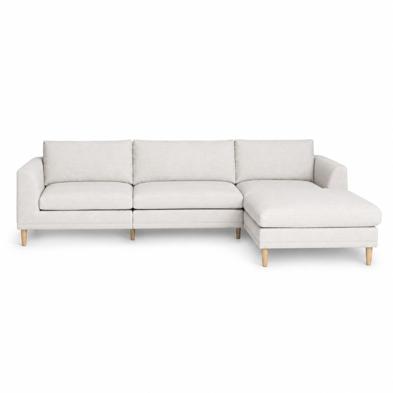 Sofa Montino (Open Corner) — digital front view in original upholstery