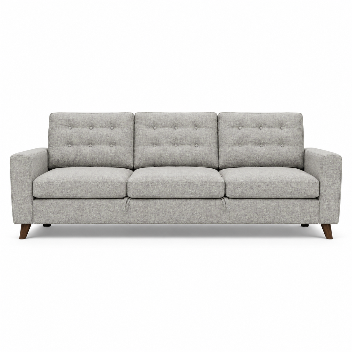 Porto Sleeping Sofa (Three-Seater) — front-view upholstery visualization in HARRY 8 BEIGE