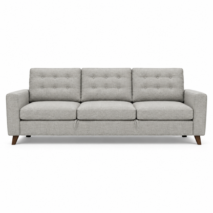 Porto Sleeping Sofa (Three-Seater) — front-view upholstery visualization in HARRY 8 BEIGE