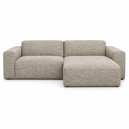 STYL Sofa (Corner S) (Modular) — front-view upholstery visualization in TUCKER 8 BEIGE