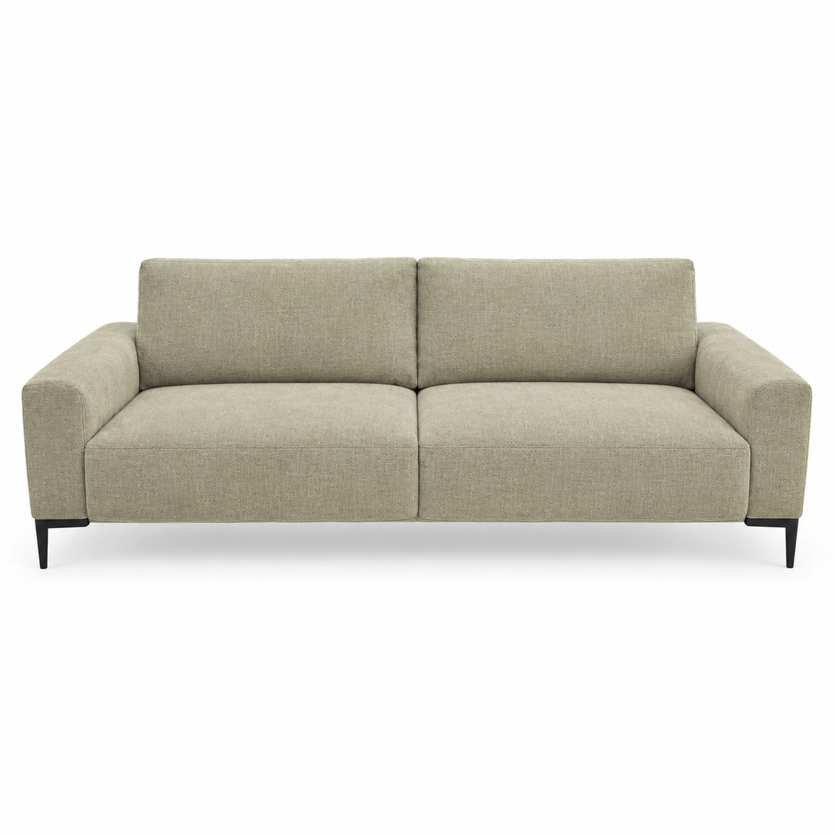Tristan Sofa (Three-seater) — front-view upholstery visualization in CONCEPT 14 LATTE