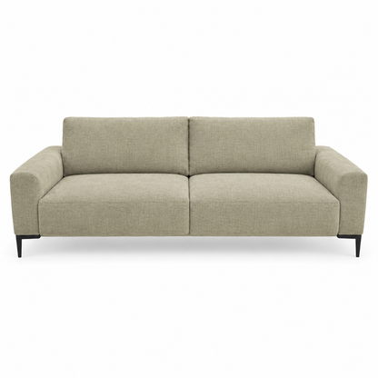 Tristan Sofa (Three-seater) — front-view upholstery visualization in CONCEPT 14 LATTE
