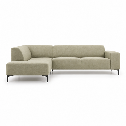 Sofa VIVA (Corner) — front-view upholstery visualization in CONCEPT 14 LATTE
