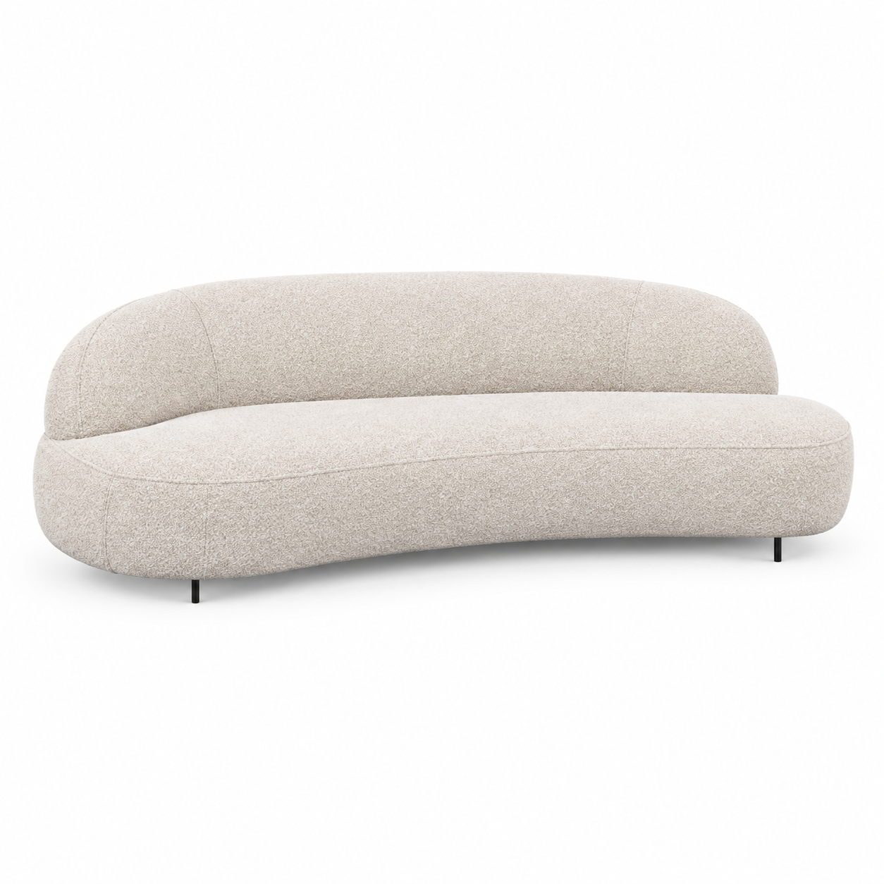 ARIA three-seater sofa — digital front view in original upholstery