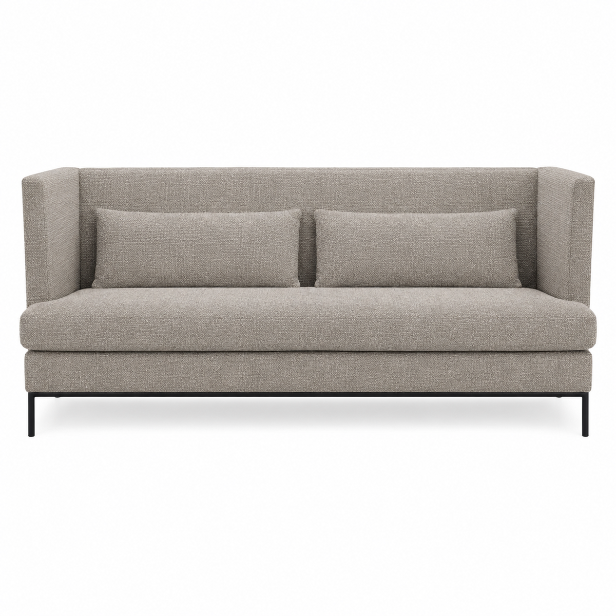 Town Sofa (Three-seater) — front-view upholstery visualization in STORM 14 LATTE