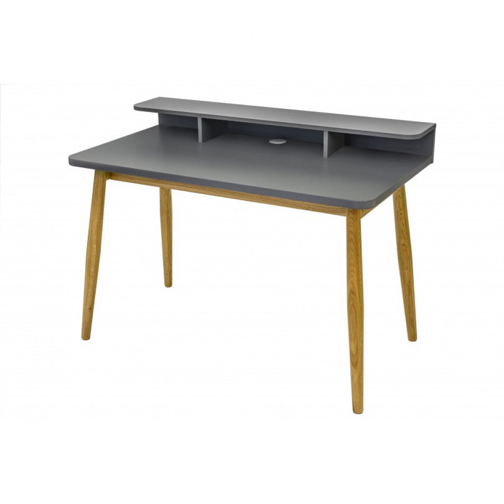 Woodman Farsta writing desk (gray) — Soft Room, Costa del Sol, Spain